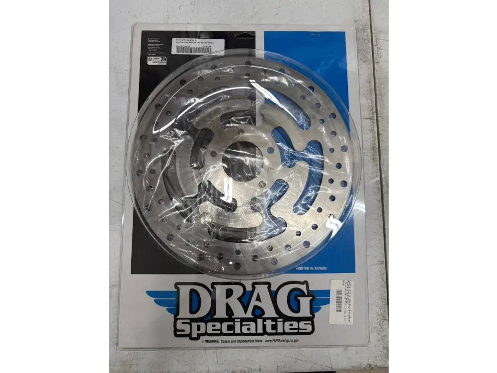 Drag Specialties: 11.8’’ Stainless Steel Drilled Front Left