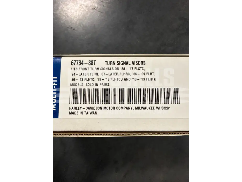 Front Turn Signal Visors: 1986-2025 Harley-Davidson Touring