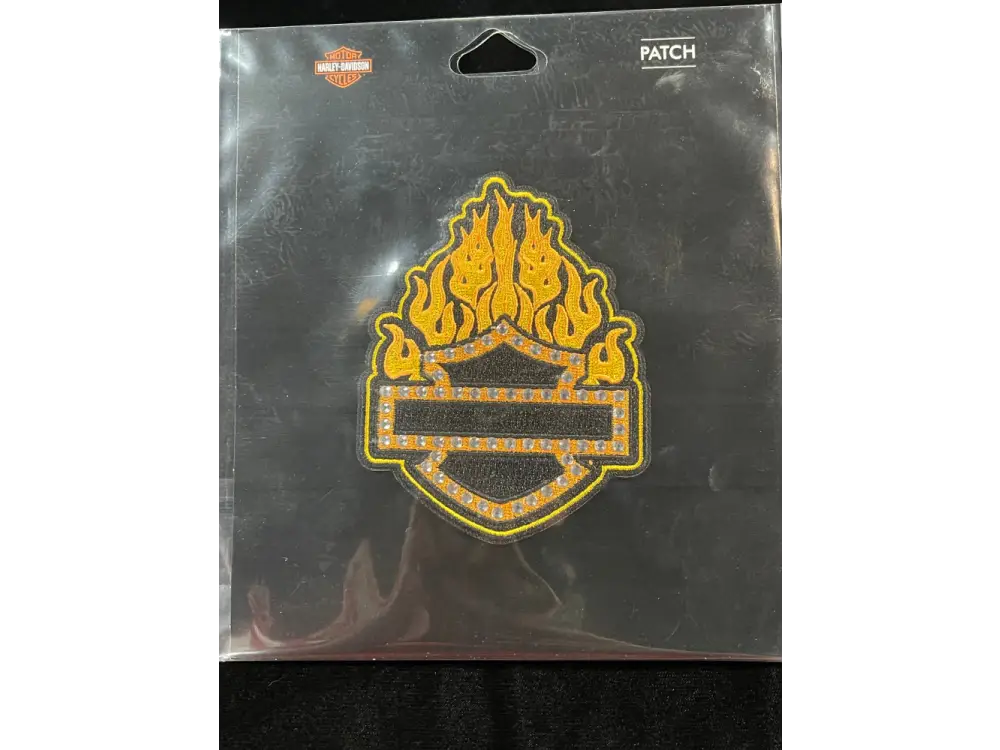 Harley-Davidson 4’’ Bling Flame Patch HD-215982-97