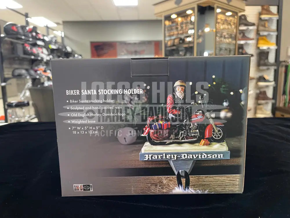 Harley-Davidson Biker Santa Stocking Holder HDX-99310