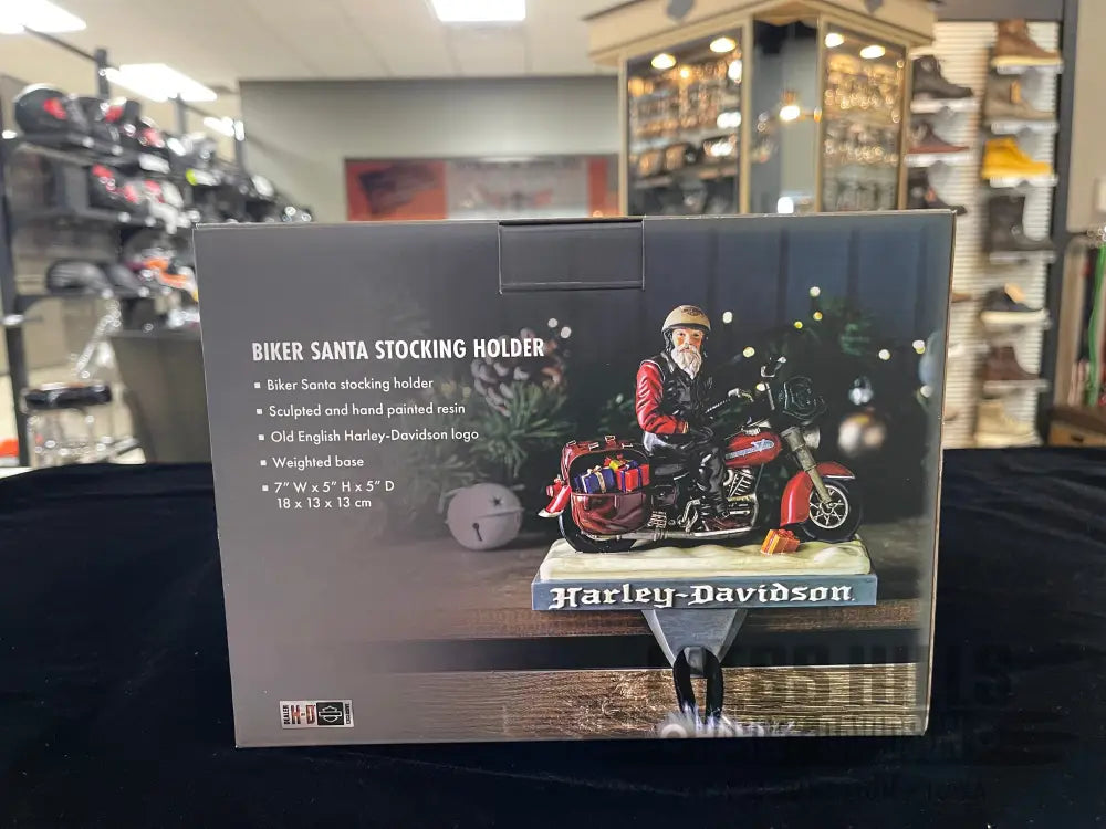 Harley-Davidson Biker Santa Stocking Holder HDX-99310