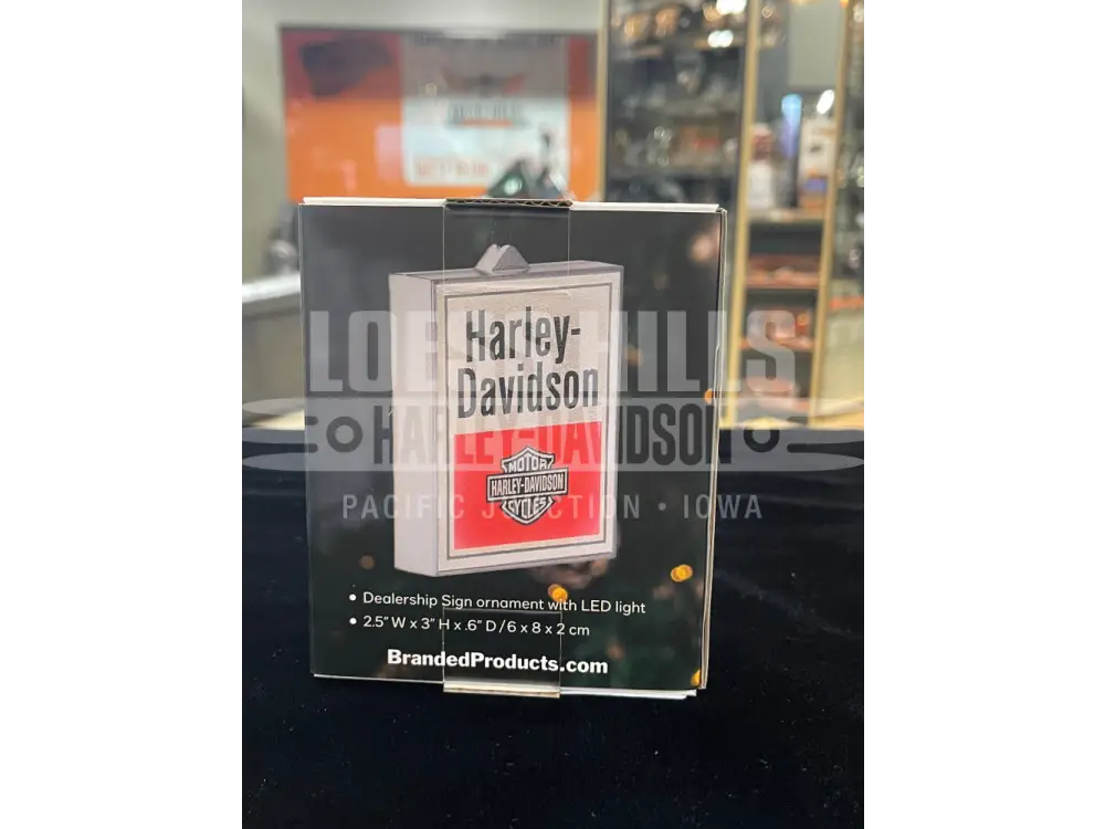 Harley-Davidson Dealership Sign LED Ornament HDX-99363