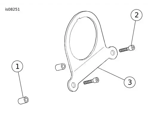 HARLEY DAVIDSON Genuine Parts Mini Tach Bracket 67206-04