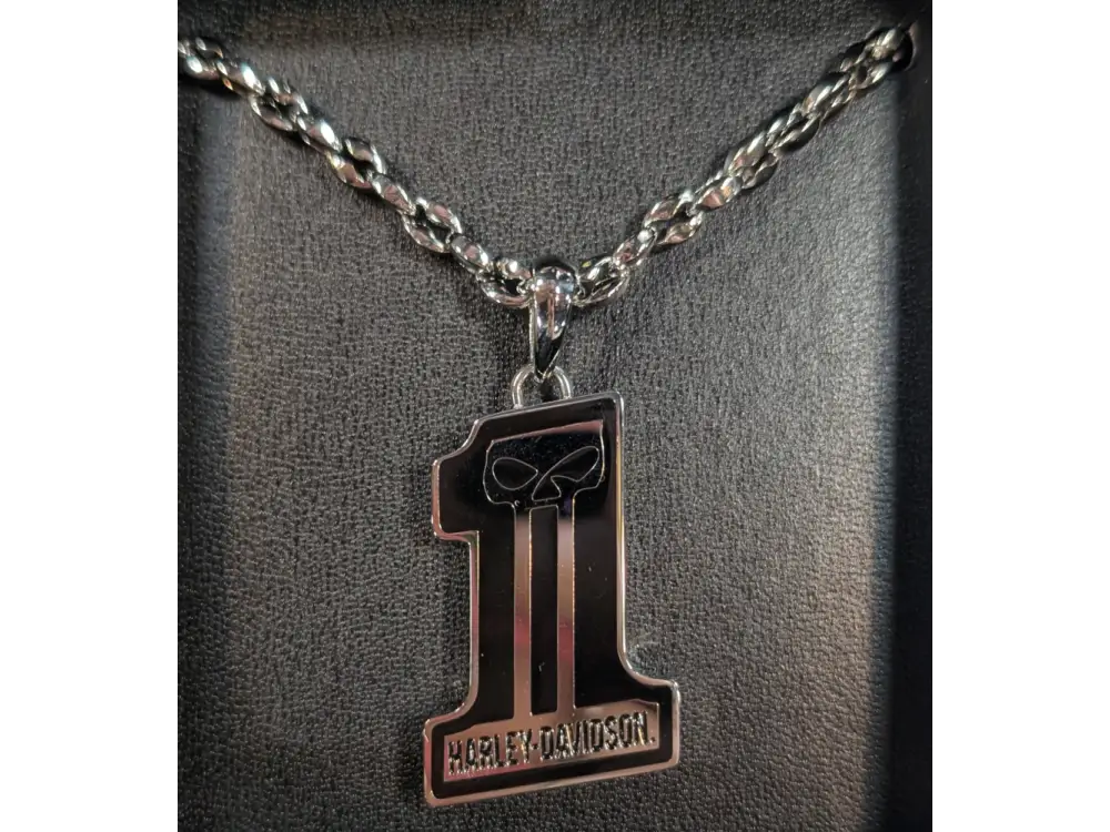 Harley-Davidson Men’s Black & Silver Willie G. #1 Pendant
