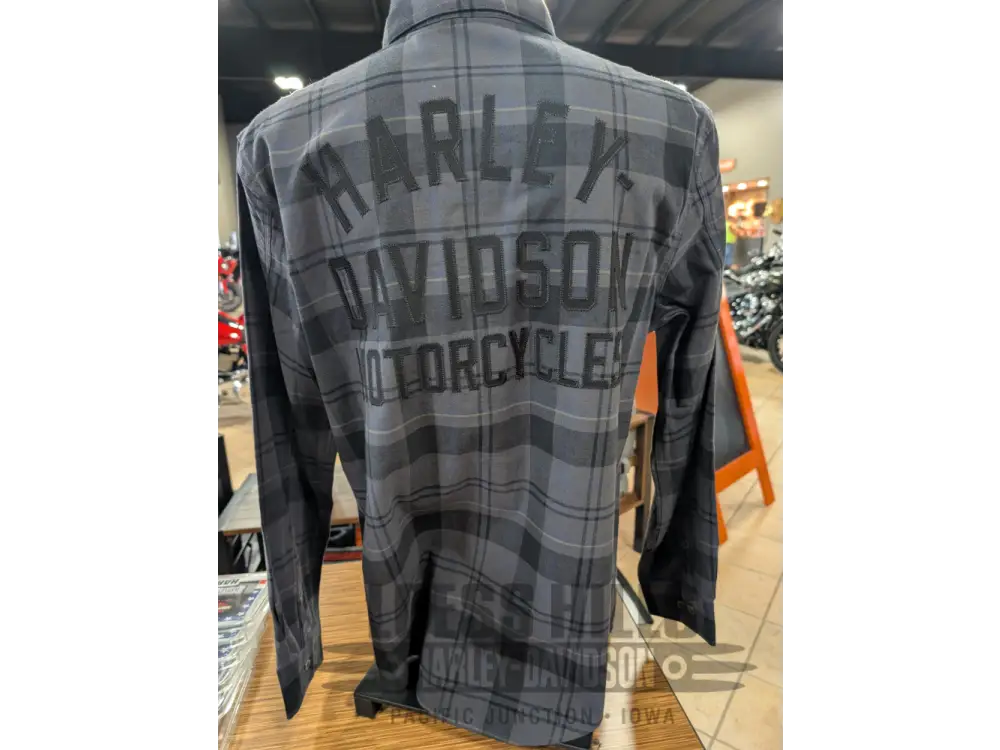 Harley-Davidson Men’s Racer Font Asphalt Long Sleeve