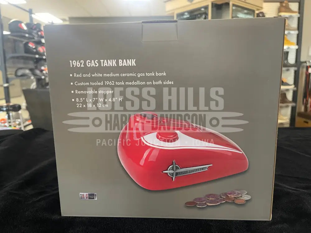 Harley-Davidson Red 1962 Gas Tank Bank HDX-99248