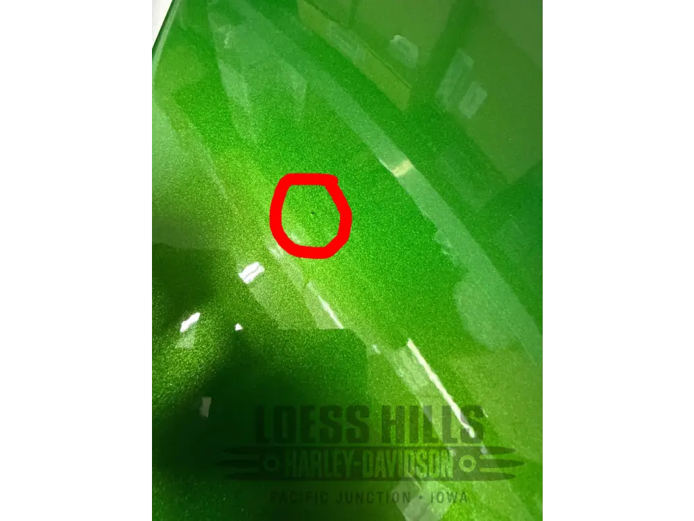 HARLEY DAVIDSON Saddlebag Lid RH. Kryptonite Green