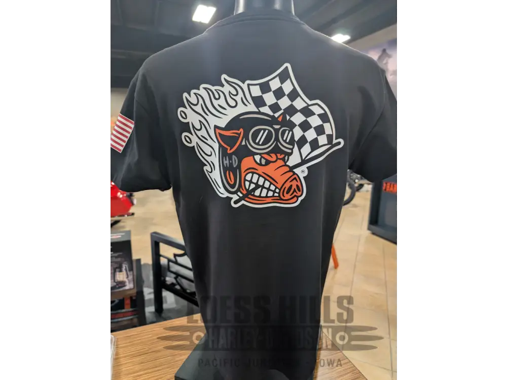 Harley-Davidson Unisex Black Factory Racing T-shirt