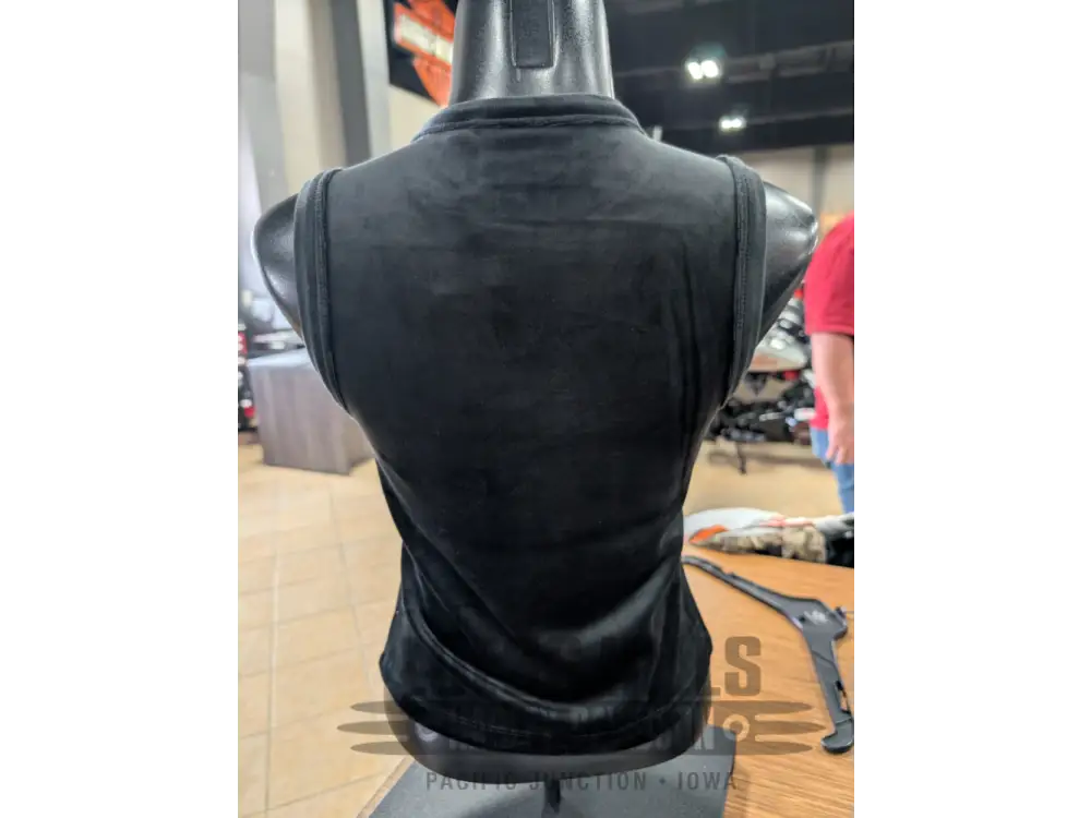 Harley-Davidson Women’s Black Velour Crew Neck Tank Top
