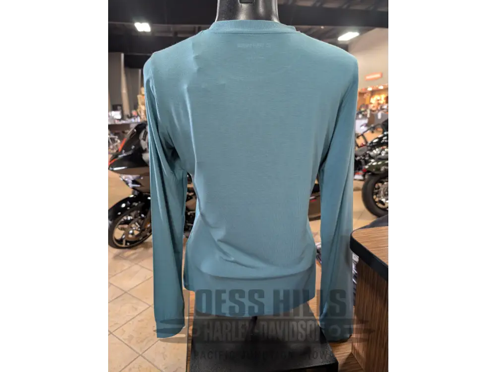 Harley-Davidson Women’s Rustic Teal Winged Bling Long