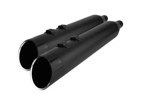 Khrome Werks: 4.5’’ HP Plus Mufflers - Black w/ Black Edge
