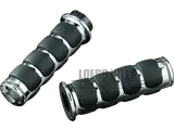 Kuryakyn ISO Grips Without Throttle Boss Dual Cable Chrome