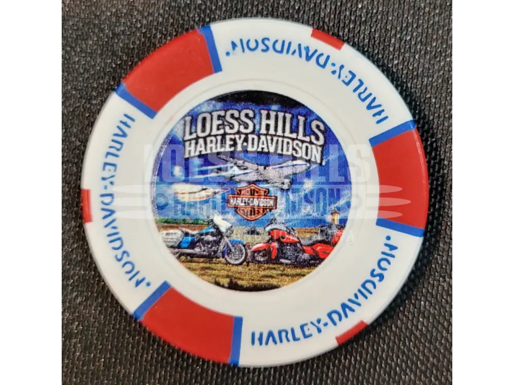 Loess Hills H-D Airplane Poker Chip CHIP-AIR