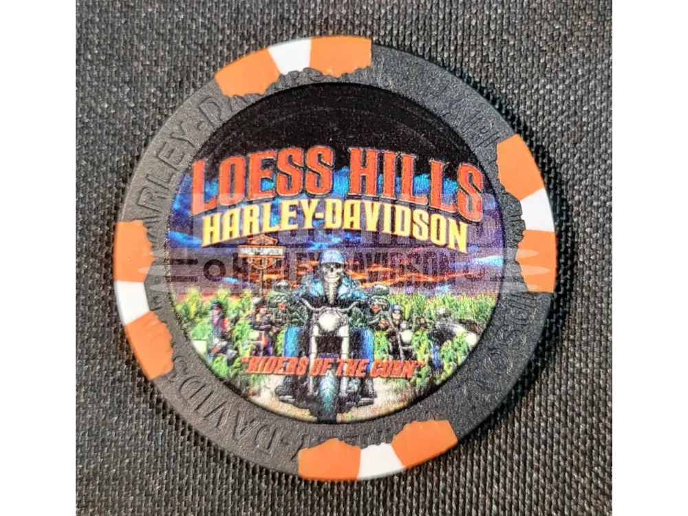Loess Hills H-D Riders of the Corn Poker Chip CHIP-RIDERS