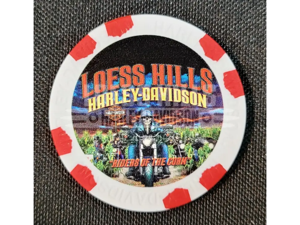 Loess Hills H-D Riders of the Corn Poker Chip CHIP-RIDERS