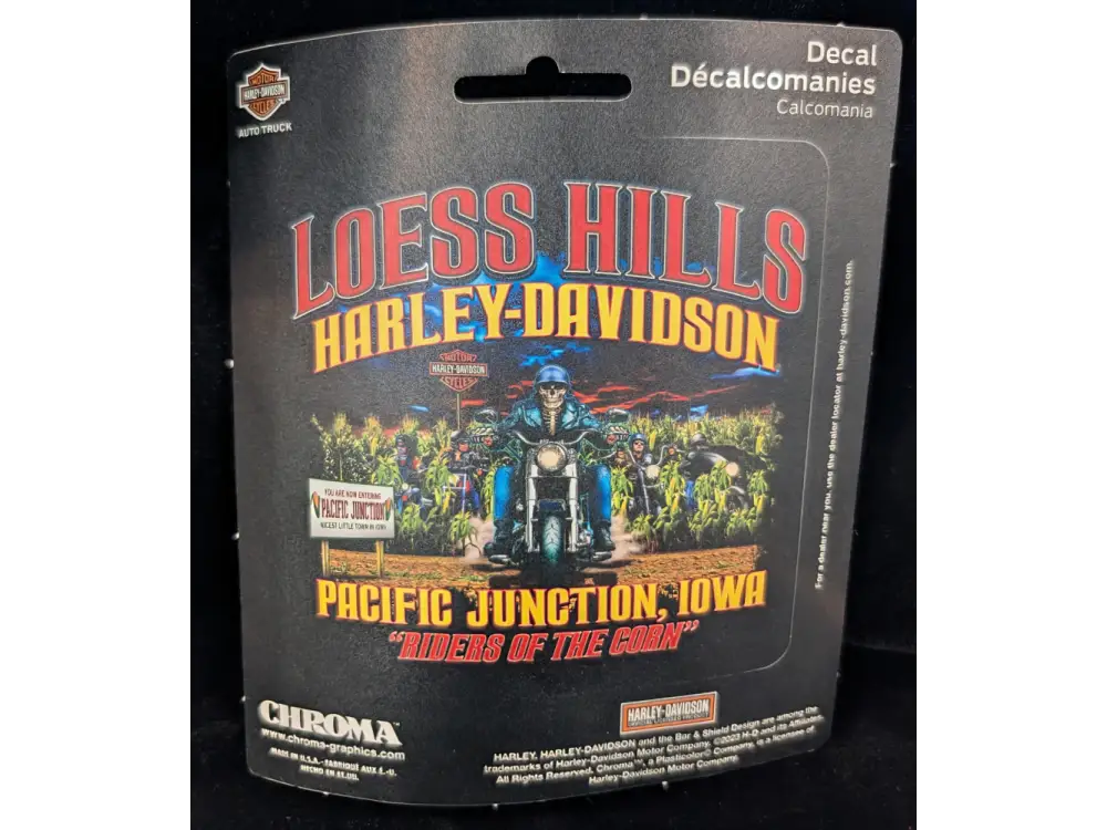 Loess Hills Harley-Davidson Riders of the Corn Decal