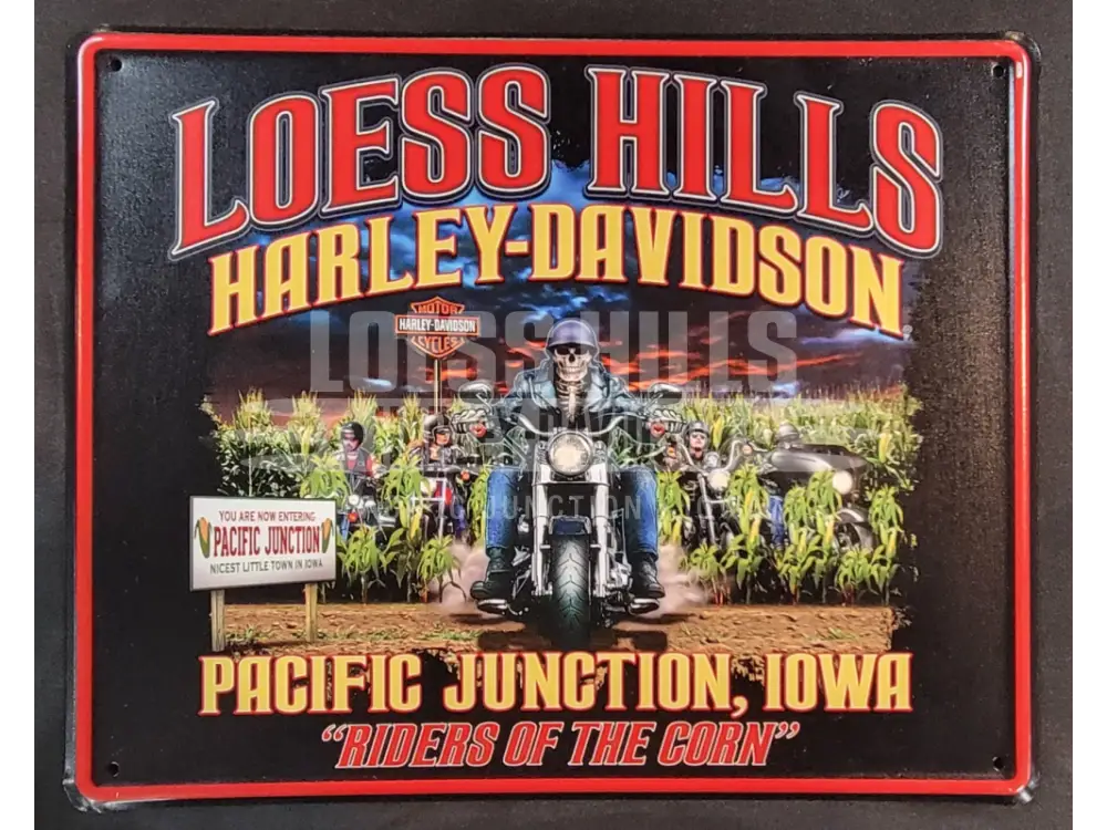 Loess Hills Harley-Davidson Riders of the Corn Tin Sign