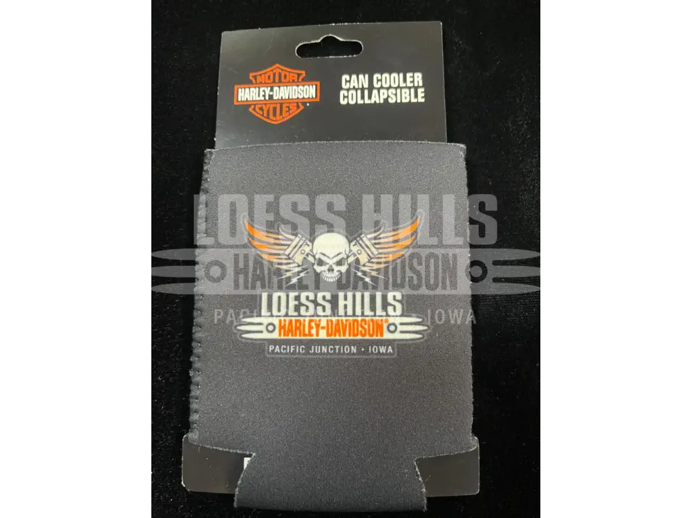 Loess Hills Skull Pistons Collapsible Can Koozie SKULL