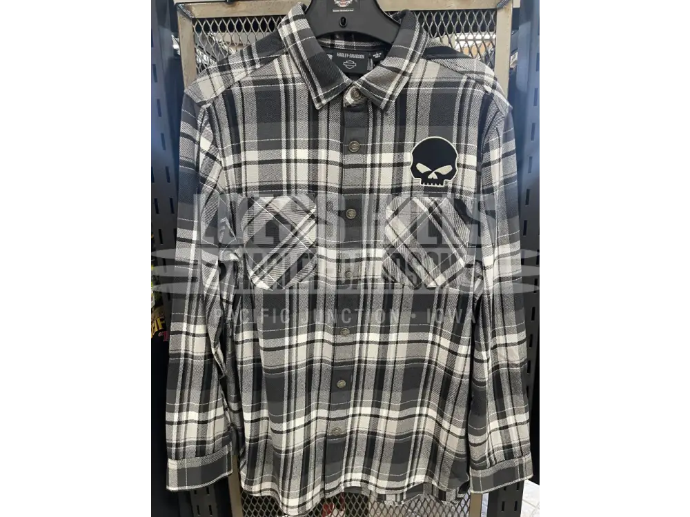 Men’s Black/White Snap Front L/S T shirt 96394 25VM Men’s
