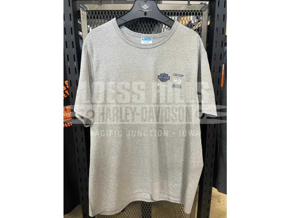 Men’s Champion X Harley-Davidson Gray/Navy T-shirt