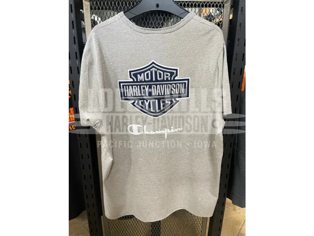 Men’s Champion X Harley-Davidson Gray/Navy T-shirt