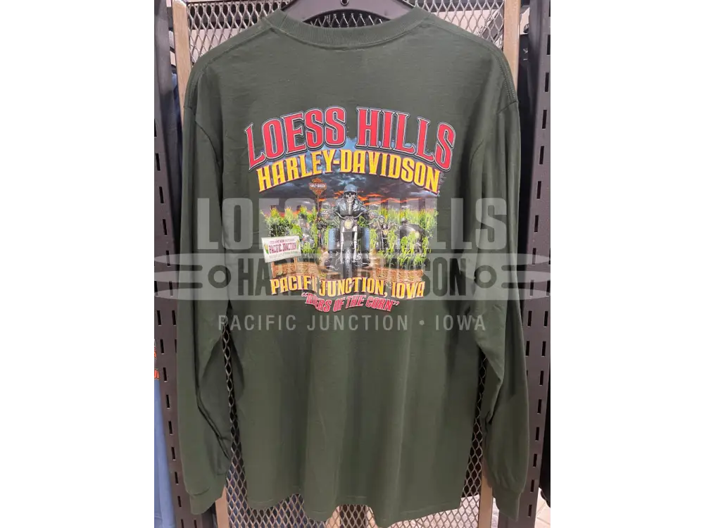 Men’s Dark Green Radioactive Longsleeve T-shirt 40291807