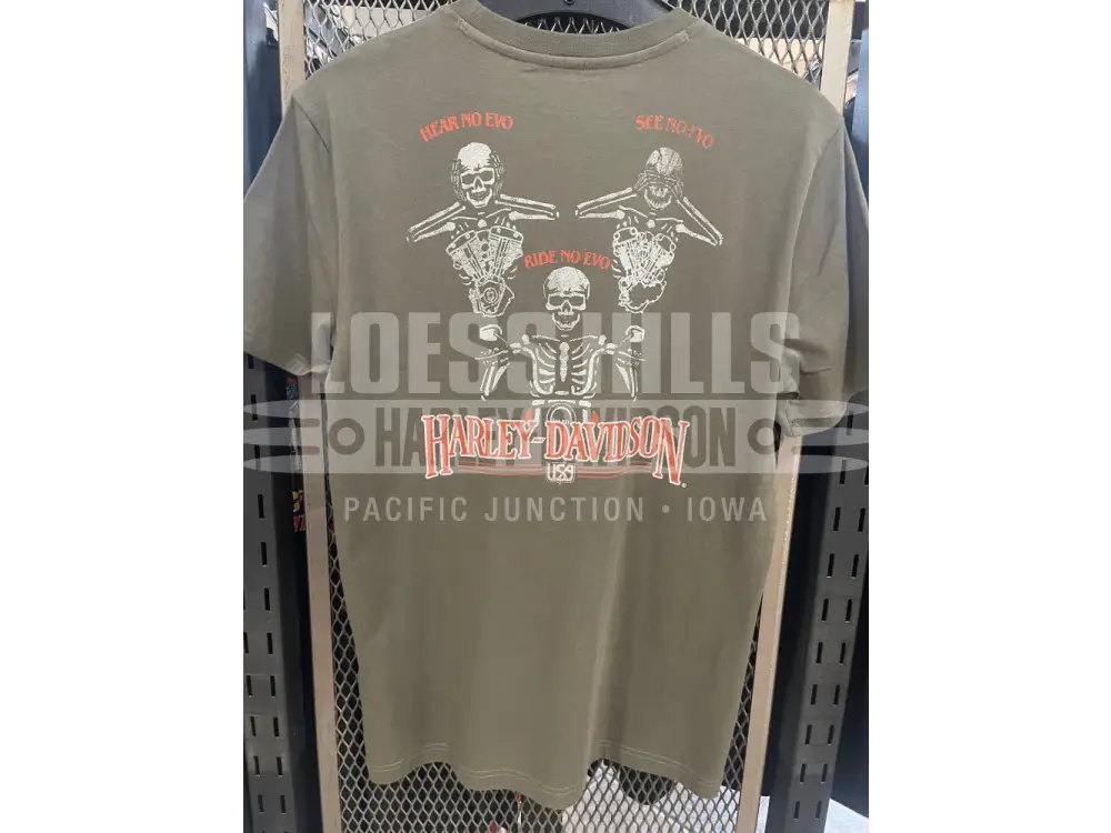 Men’s Green Hear See and Ride no Evo T shirt 96480 25VM