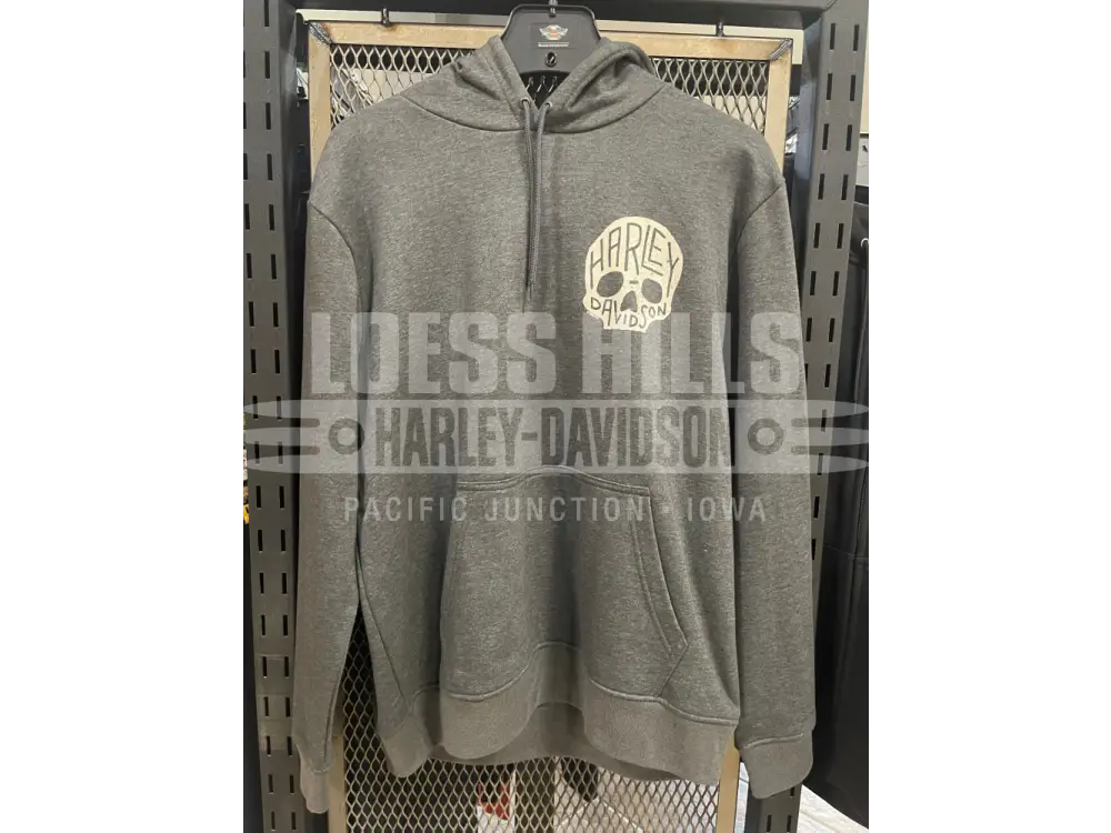 Men’s Grey Skull Stone Hoody 3002394 - Men’s Hoodie