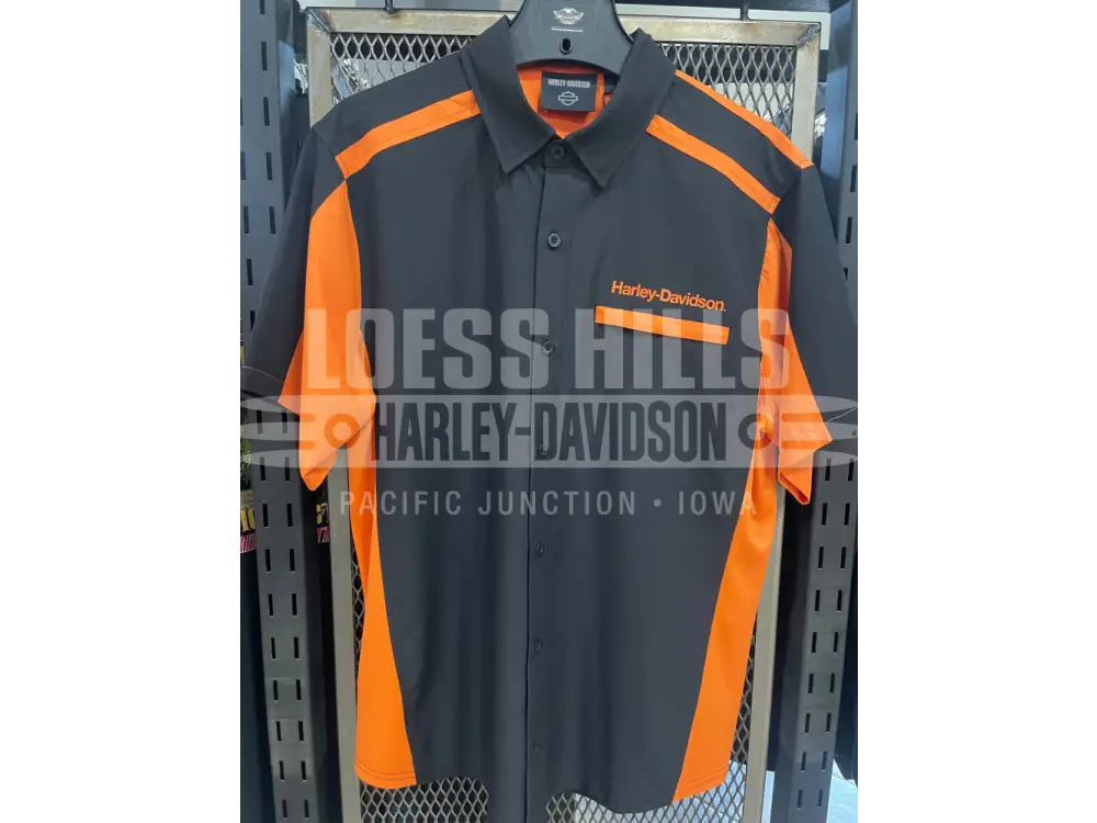 Men’s H D Tech Coolmax Button Up T shirt 96384 25VM Men’s
