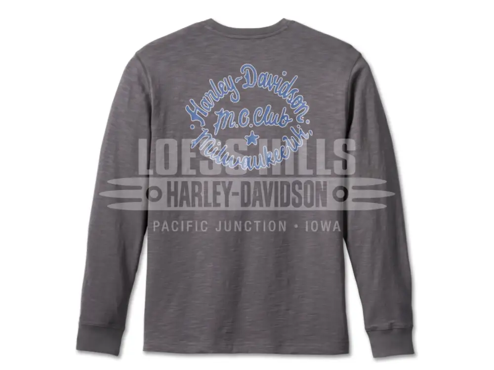 Men’s Harley-Davidson Club Crew Long Sleeve Tee