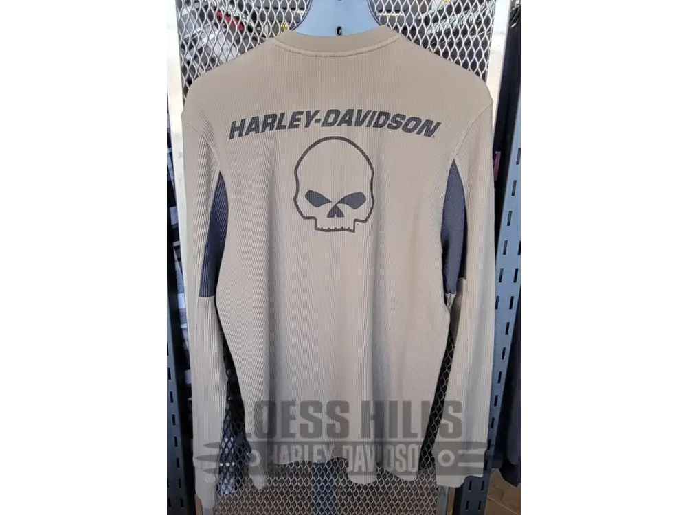 Men’s Harley-Davidson Willie G Skull Thermal Henley