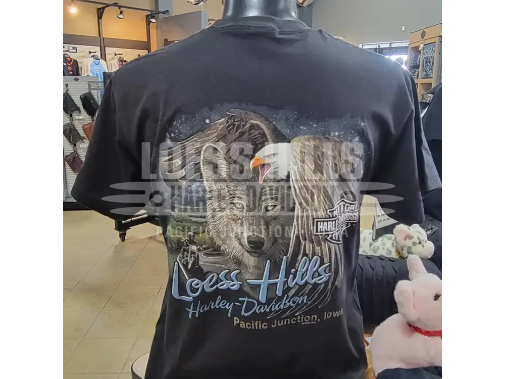 Men’s HD Above ADT T-shirt Eagle Wolf 3001758-BLCK