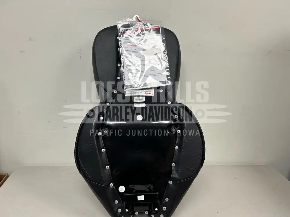 MUSTANG Vintage Style Seat - Wide - Smooth - Black - XL