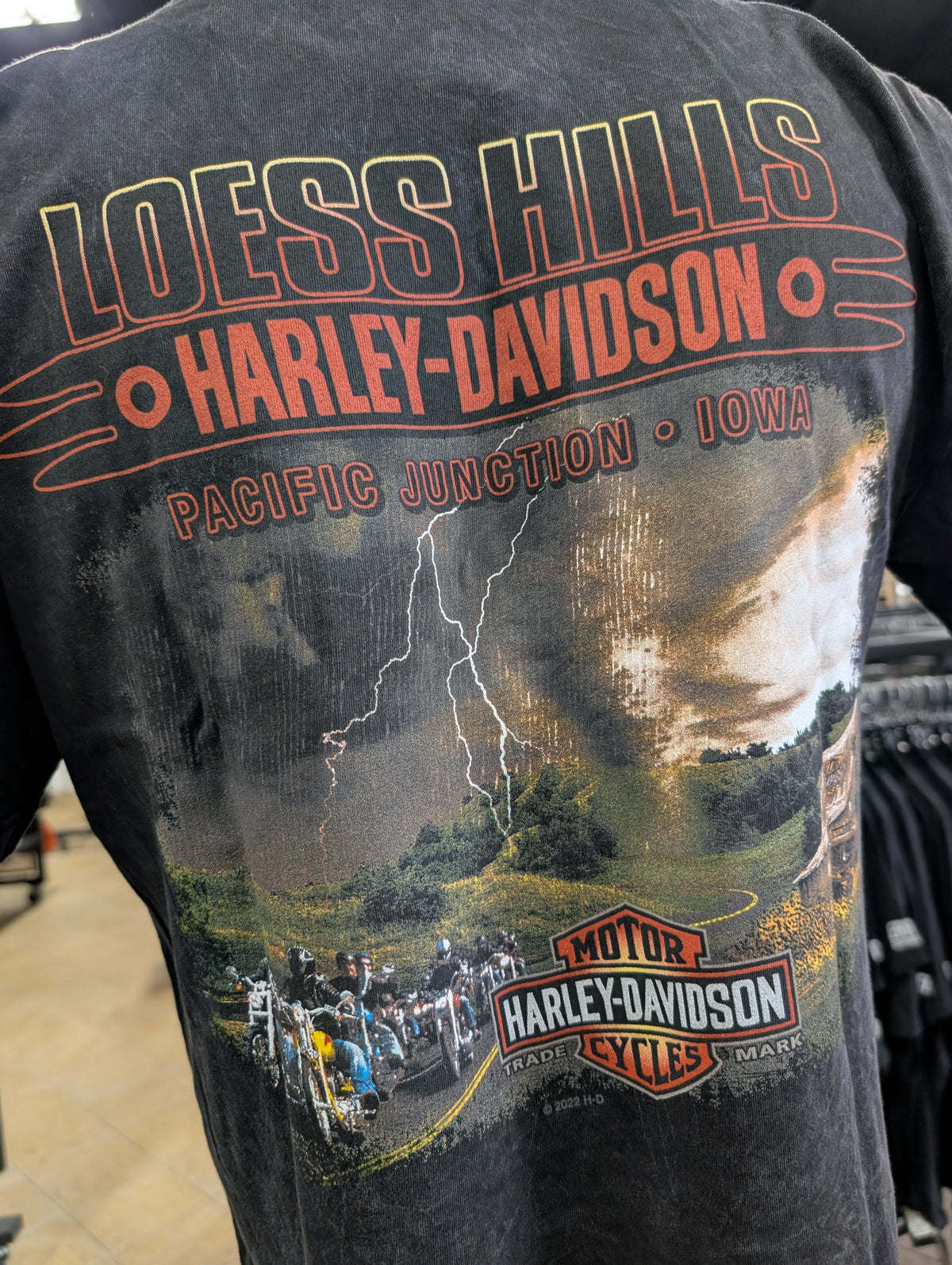 Loess Hills Harley-Davidson Men's Scribble Wolf T-shirt 3002835