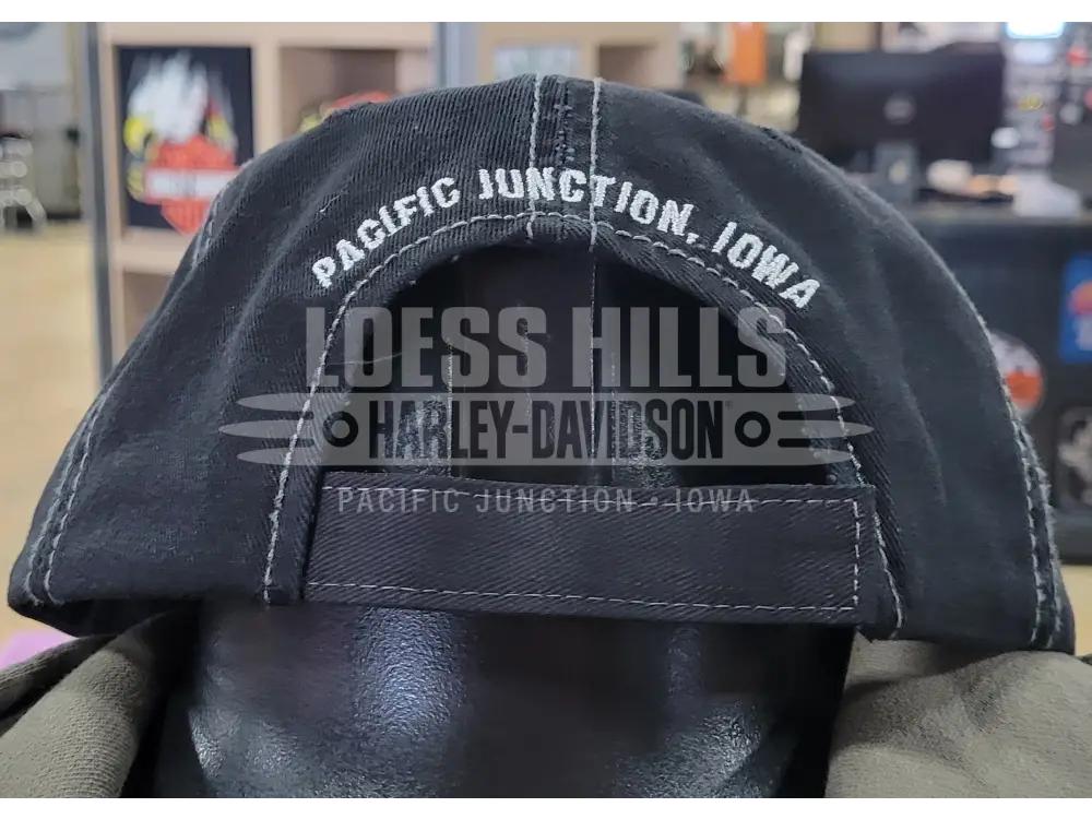 Unisex HD Loess Hills Adjustable Logo Hat - Black