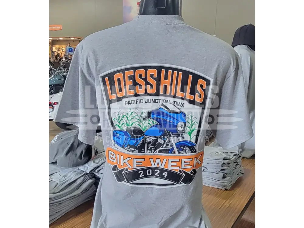 Unisex Loess Hills Bike Week 2024 Tee- BIKEWEEK - Unisex