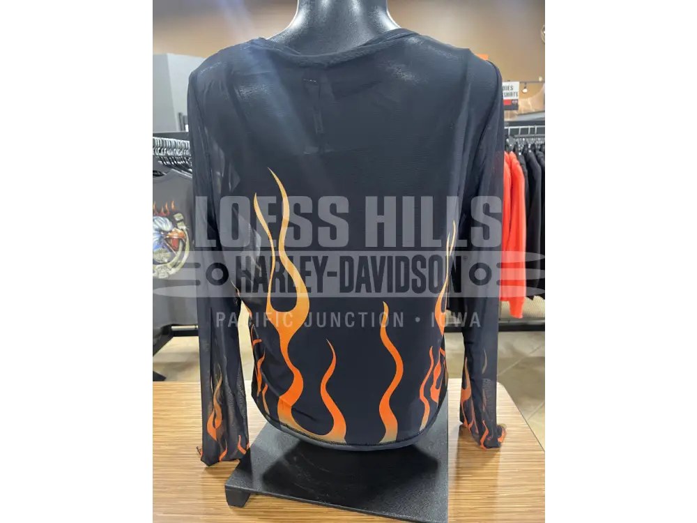 Women’s Flames For Days Mesh Black Harley-Davidson Top