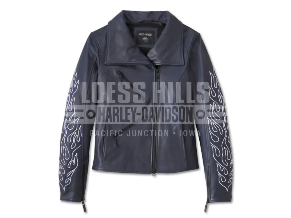 Ladies shops harley leather jacket