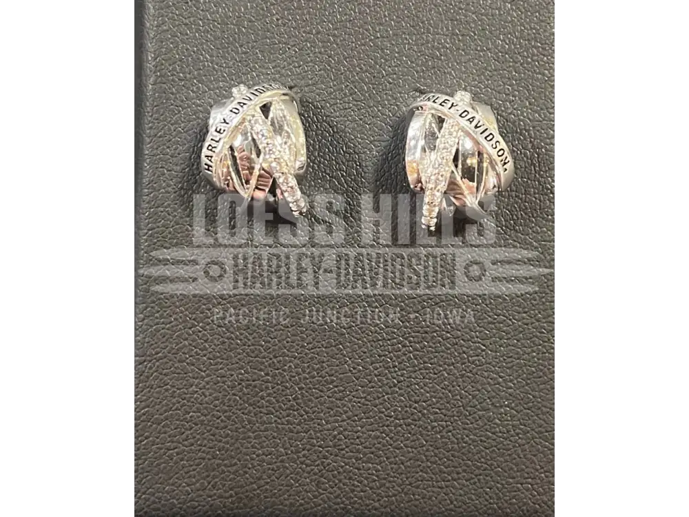Women’s Twisted Bling HD Huggie Hoop Earrings HDE0600