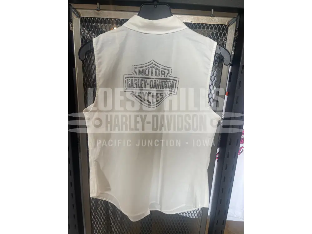 Women’s White Button up 96601-25VW - Women’s Tank Top