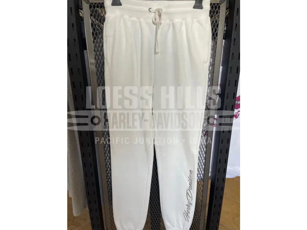 Women’s White Harley Davidson Sweatpants 96592 25VW Women’s