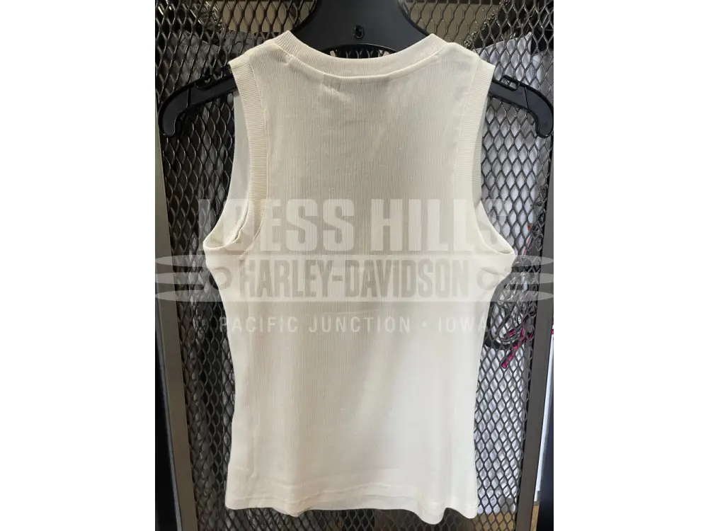 Women’s White Harley Davidson Tank Top 96458 25VW Women’s