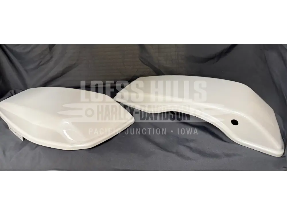 2014-2023 Harley Davidson Saddlebag Lids Covers (WHITE GOLD