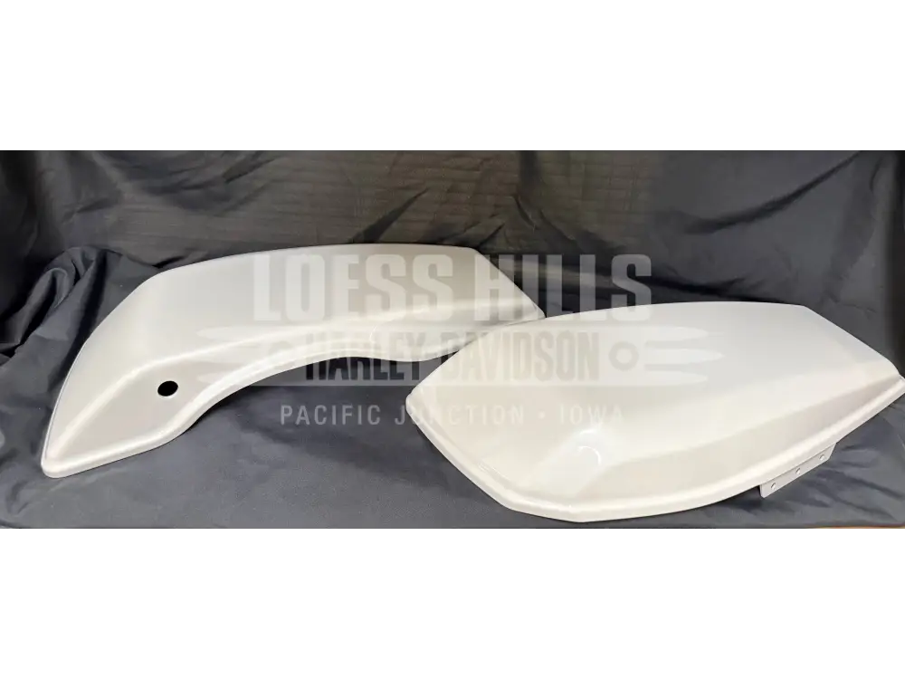 2014-2023 Harley Davidson Saddlebag Lids Covers (WHITE GOLD