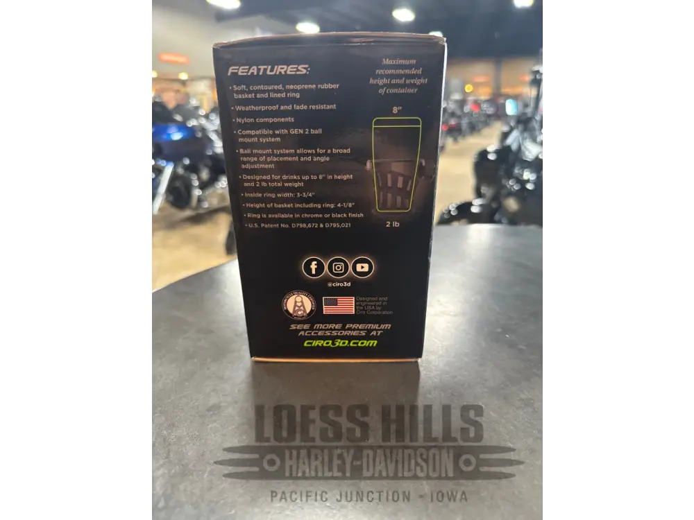Ciro Gen 2 Holder - For Harley Motorcycles 1994-2026