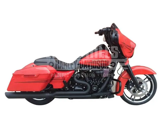 D&D Billet Cat Exhaust 2-into-1 Black for 2023-2024 Harley