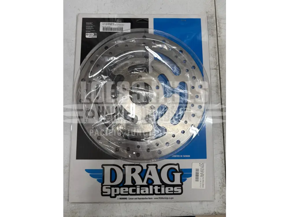 Drag Specialties: 11.8’’ Stainless Steel Drilled Front Left