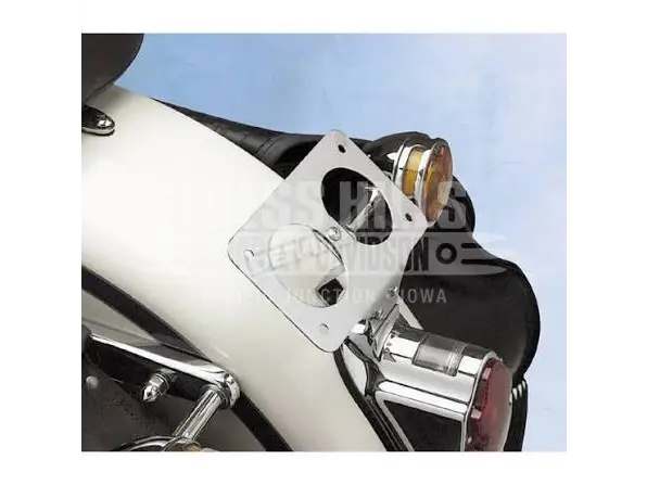 Drag Specialties Chorme Steel Lay-Down License Plate Mount