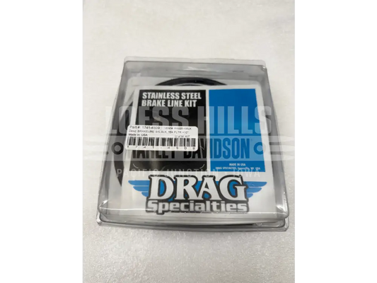 Drag Specialties Extended Length Front Brake Line Kit +10’’