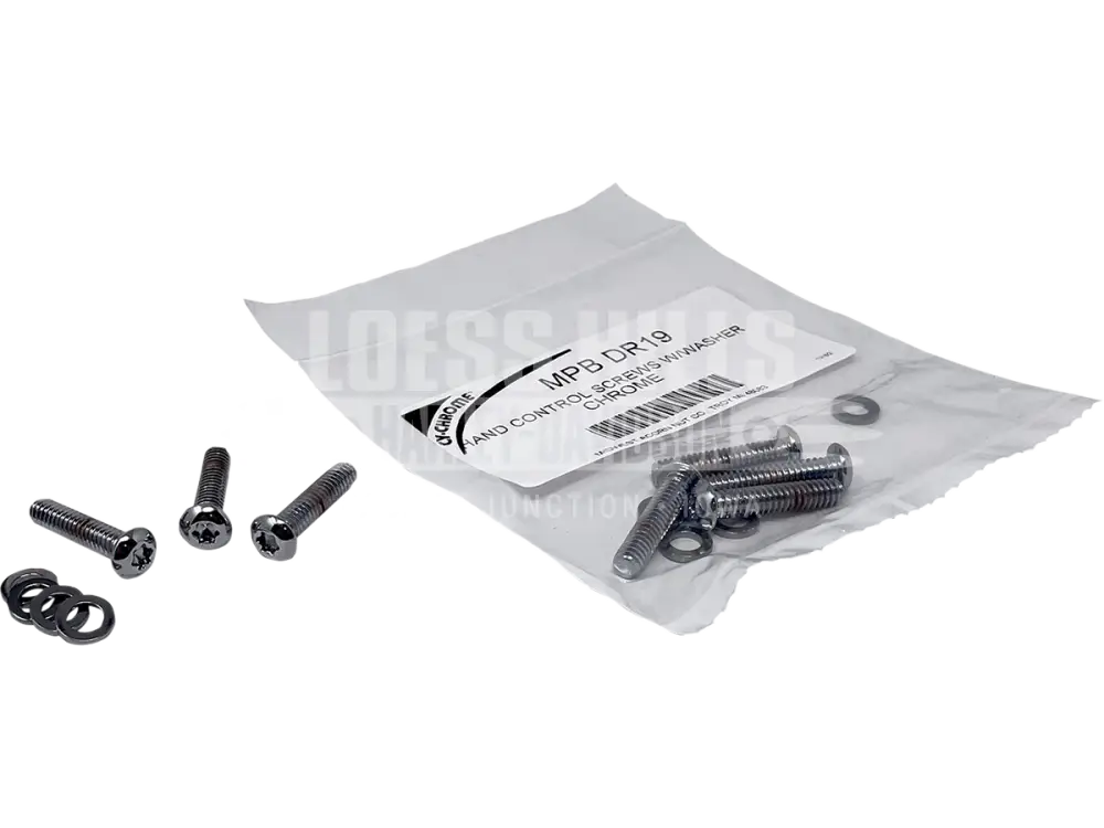 Drag Specialties Hand Control Screw Kits - Chrome/Plated